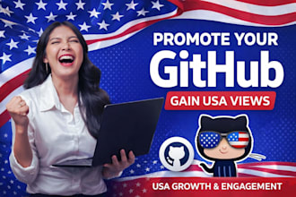 do USA github channel promotion to gain USA views