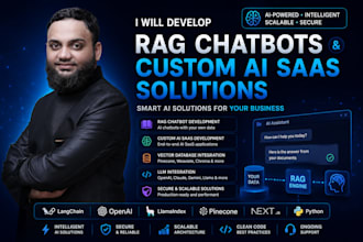 build rag chatbots and custom ai saas applications