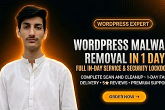 remove wordpress malware, hack and virus and secure your website in 1 day