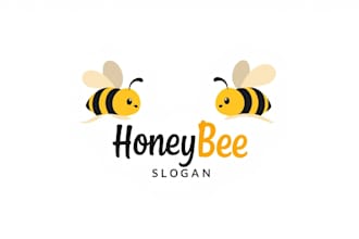 create awesome honey bee mascot logo my on creativity