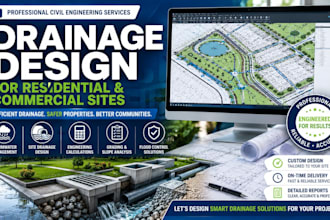 provide drainage design, stormwater management and site grading plans