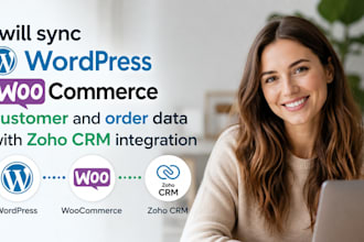 wordpress woocommerce customer and order data  zoho CRM integration