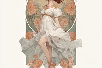 do art nouveau neo traditional illustration