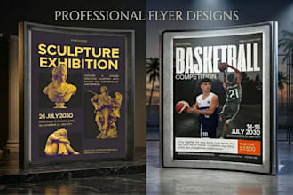 create professional and clean flyer and brochure