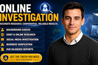 be your online private investigator for background checks and osint