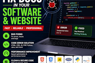 fix html css bugs or design a simple responsive landing page