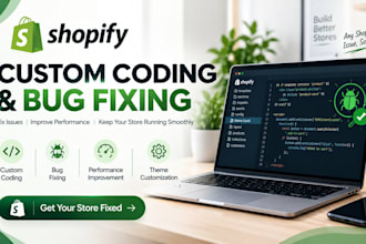 fix shopify bugs and website errors copy