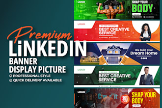 do linkedin banner design and profile