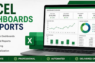 create excel dashboards and automated reports