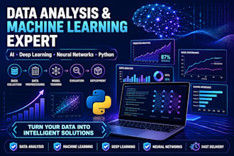 do data analysis, machine learning ml, deep learning and neural network projects
