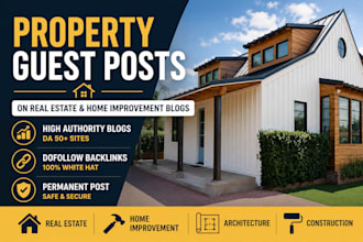 publish guest posts on real estate and home blogs