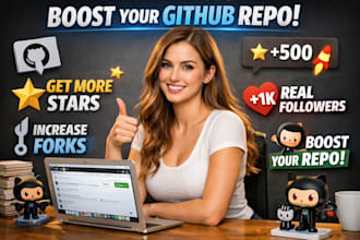 boost github project star fork with expert github promotion engagement traffics