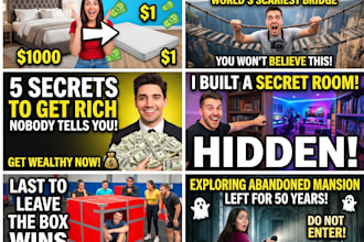 make 10 high quality viral thumbnails