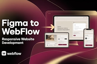 convert figma design to responsive webflow website