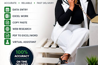 do accurate data entry, excel work, and copy paste