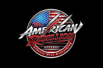 design premium refine vectorize existing patriotic logo