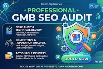 audit and optimize your gmb profile for local SEO with a full report