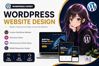create a responsive wordpress website with elementor