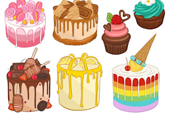 create high quality custom food illustrations