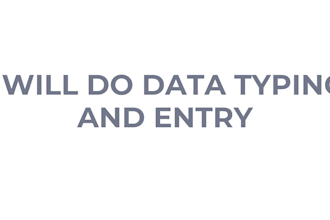 do data typing and data entry