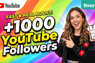 grow up 1000 youtube followers fast