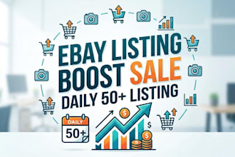 do ebay product listing and ebay SEO listing to boost sales