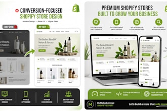 develop a modern shopify store that drives sales
