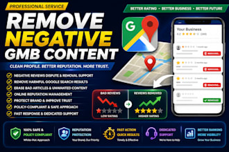 report to remove negative gmb and google search results