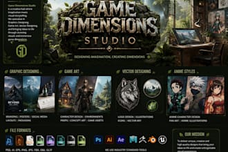create professional graphic design and game art