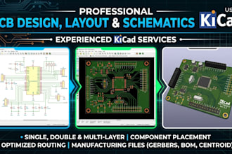 design pcb, layout and circuit schematics with kicad