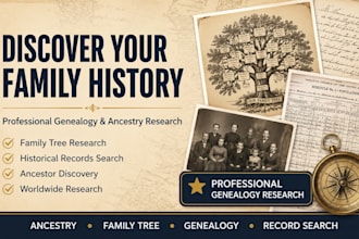 research your family history, ancestry, and genealogy family tree