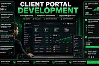 build a client portal with dashboard and automation
