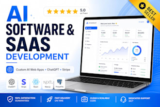 develop custom ai software ai web application ai saas app for your business