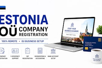 register estonia oÜ company with e residency vat bookkeeping accounting and bank