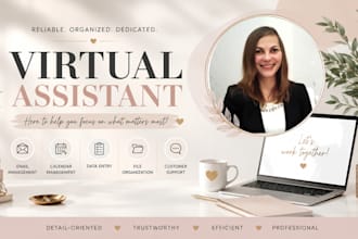 provide virtual assistant, data entry and CRM support