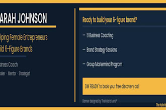 design a professional linkedin banner that attracts premium clients