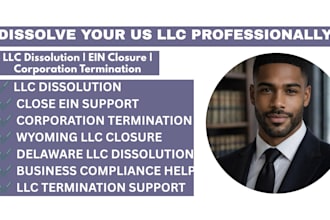 dissolve US llc, close ein and terminate corporation professionally