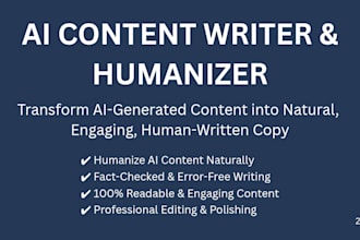 do professional content writing and ai content editing