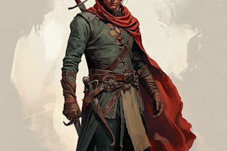 make a rpg character or dnd character art