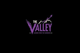design unique valley lessons darkness logo