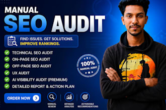 do a professional manual SEO audit and technical report
