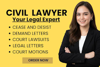 draft demand letter, appeals, defamation complaint cease and desist letters