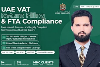 file uae vat 201 return, handle fta queries and review your vat compliance