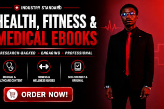 write fitness, medical and health book and ebook, ebook writer and ghostwriter