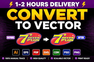 do professional manual vector tracing