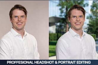 do business headshot or portrait retouching with fast turnaround