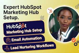 set up hubspot marketing hub, email automation, and lead nurturing workflows