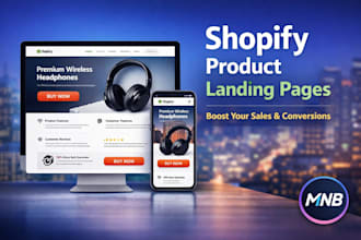 design high converting shopify product landing pages