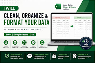 clean and organize your data