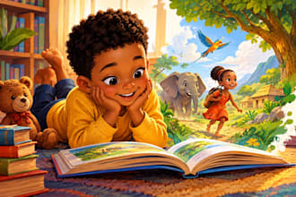 illustrate captivating childrens book and picture books
